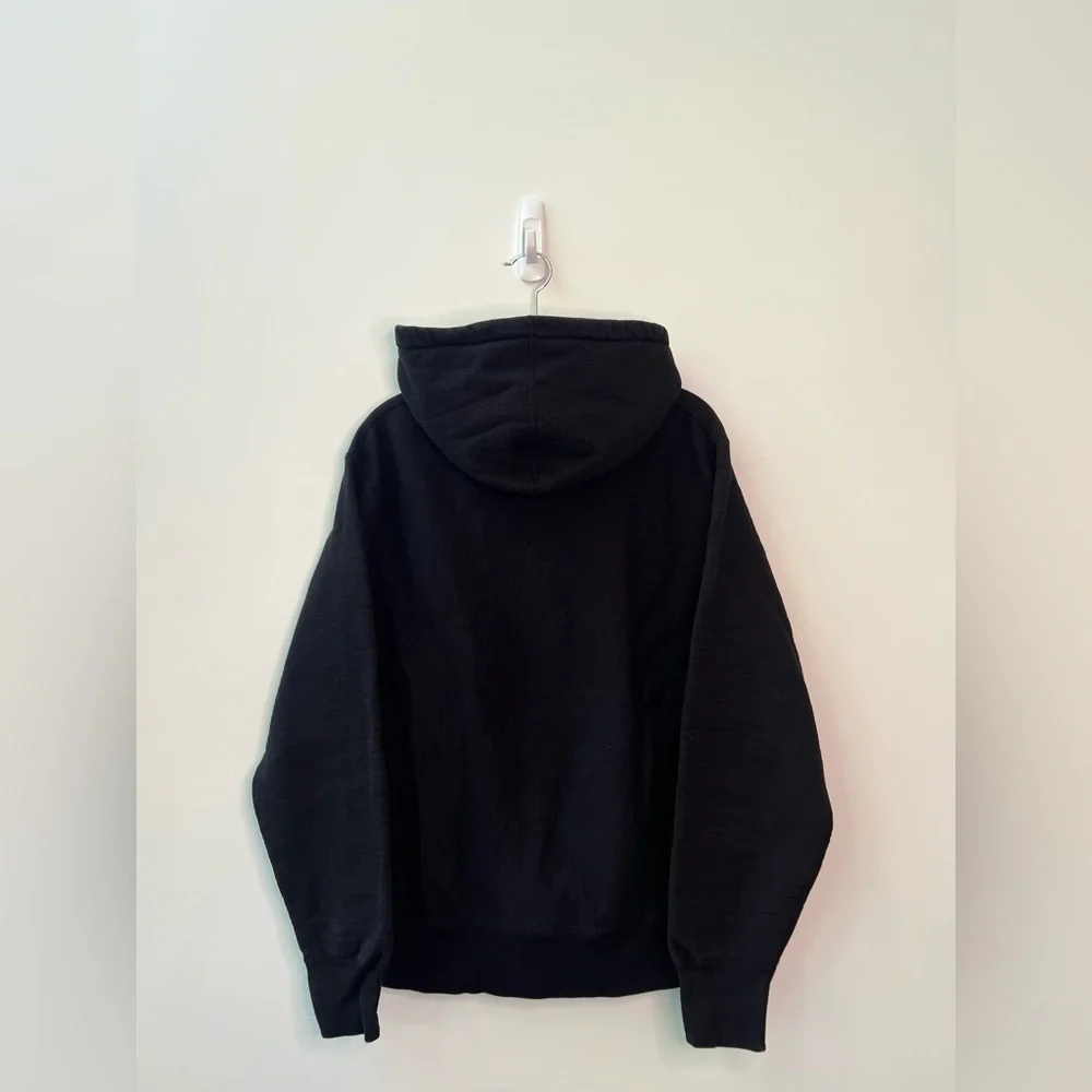 Supreme Black Hoodie with Neon Yellow Accent - Picture 2 of 6